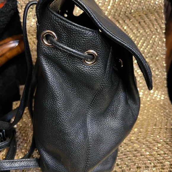 Kate Spade Black Pebbled Leather Backpack - Picture 6 of 11